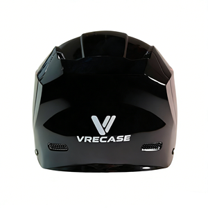 Casco da moto tipo half helmet, design sportivo, visiera grande trasparente + chiusura rapida, fori di ventilazione laterali - Product Image 3