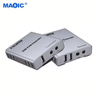Offre Spéciale Hdmi Audio et Vidéo Émetteur et Récepteur 4K 30Hz 60M HDMI KVM Extender Sur IP Ethernet Cat5e Cat6