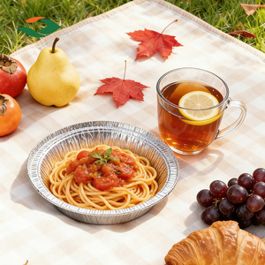 Bandeja Redonda Desechable de Papel de Aluminio para Pastel de 8 Pulgadas, Moldes para Hornear y Cocinar de Papel de Aluminio al por Mayor - Product Image 4