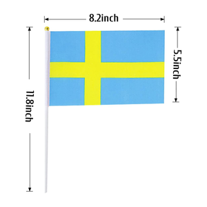 Decoración Banner de mano Decoraciones patrióticas Pequeñas mini banderas Suecia Bandera de mano <span class=keywords><strong>sueca</strong></span> - Product Image 6