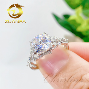 Hersteller Direkt verkauf Gold Verlobung ringe Custom OEM Design 14 Karat 18 Karat Solid Gold Ring makellosen Moissan ite Diamant schmuck - Product Image 6