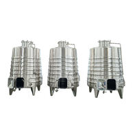 Cuve de Fermentation de Vin en Acier Inoxydable 10hl 20hl 30hl 50hl avec Chemise de Refroidissement pour Vin de Fruits