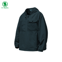 Pull-over personnalisé veste en nylon pour le sport la course à pied entraînement coupe-vent fermeture éclair veste en nylon pour les hommes