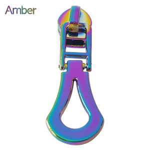 Etiquetas extractoras de cremallera #5 de alta calidad, logotipo de diseño de Hardware, abalorios extractores de bolsas de aleación de Zinc con deslizador - Product Image 4