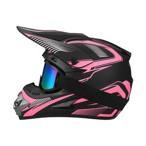 ATV Dirt Bike Casque avec lunettes Gants Masque Réglable Moto Adulte Casque Hors Route Motocross Descente Cyclomoteur MX - Product Image 5