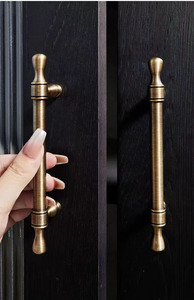 Oferta Imperdível: Puxadores de Armário em Latão Antigo Sólido, Maçanetas de Porta de Guarda-Roupa em Bronze, Puxadores de Gaveta para Móveis - Product Image 2