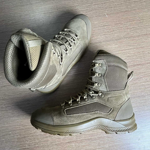 Bottes tactiques de randonnée SFA1 Definite en daim marron de Malaisie, bottes de sécurité personnalisées pour le trekking en extérieur, bottes de service tactiques Definite - Product Image 5