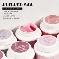 Vendeeni Gel de Construction Solide 12 Couleurs en Pot, Gel d'Extension d'Ongles pour la Sculpture sur Ongles, SANS TPO, SANS HEMA, Ne Colle Pas aux Mains, Gel de Construction 5D