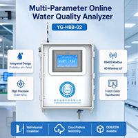 Analyseur de qualité de l'eau multi-paramètres en ligne, système de surveillance de l'eau potable, turbidité, pH, température, EC, DO, RS485, Modbus, IoT
