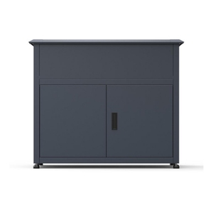 Armoire en acier galvanisé personnalisable avec jardinière pour balcon, armoire extérieure avec jardinière surélevée et rangement - Product Image 2