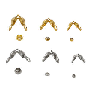 Toptan 2 3 4mm PVD elektroliz paslanmaz çelik toka pozisyon boncuk seti DIY kolye bilezik için MakingJewelry aksesuarları - Product Image 5