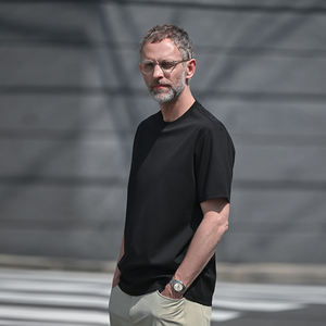 यूचेन 200 की मात्रा तरल अमोनिया से कपास उच्च घनत्व ठंडा डबल-पक्षीय मर्सराइज्ड टी-शर्ट पुरुषों के लिए ग्रीष्मकालीन शर्ट - Product Image 3