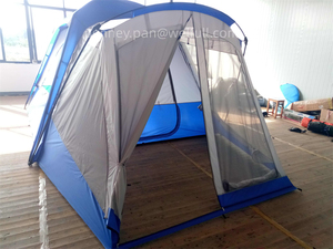 Grande <span class=keywords><strong>tente</strong></span> <span class=keywords><strong>de</strong></span> voyage <span class=keywords><strong>de</strong></span> luxe, <span class=keywords><strong>2</strong></span> pièces, extérieur, <span class=keywords><strong>Tunnel</strong></span> étanche, Camping familial, 4 - Product Image 3