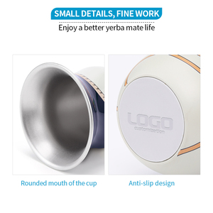 Nuevo 2026 Taza de Mate de Calabaza de Acero Inoxidable 304 Estilo Clásico Gauchos - Tazas y Platillos de Té Brillantes - Product Image 4