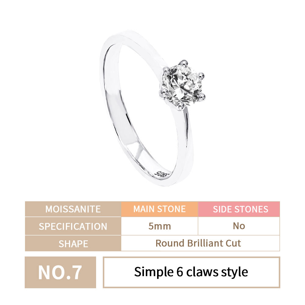 07&nbsp;; Style simple à 6 griffes