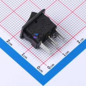 HX KCD11-3P Rocker Switch Through hole Component (THT) Switch Without Solder Tab Black 3A - Product Image 2