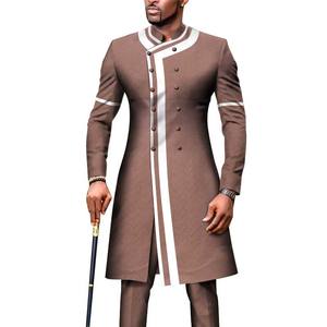 Ensemble Costumes et Pantalons <span class=keywords><strong>Homme</strong></span> Slim Nouvelle Mode à <span class=keywords><strong>20</strong></span> Couleurs Imprimés, Vêtements Africains - Product Image 4