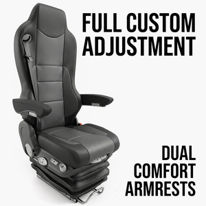 Asiento con Suspensión Neumática para <span class=keywords><strong>Camiones</strong></span> Pesados Peterbilt, Kenworth, Freightliner, Mack International, Asiento para Conductor <span class=keywords><strong>de</strong></span> Camión Semi Americano - Product Image 4