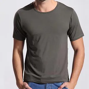 Breathable bamboo shirts comfortable stretchy gym type material mens Bamboo fiber t shirt