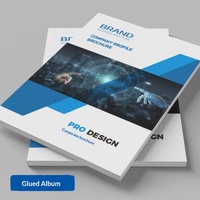 Impression offset sur papier cuivré, brochure publicitaire d'entreprise, catalogues, pages promotionnelles, pages pliables, brochure pour employés