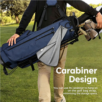 Serviettes de sport pliables personnalisées de haute qualité avec serviette de golf en microfibre gaufrée personnalisée