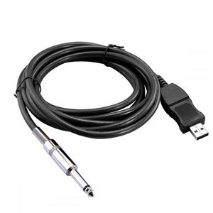 Cable USB a guitarra de 3M con conexión de audio niquelada para uso con computadora e instrumentos - Product Image 2