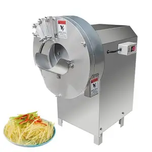 Latest version 300-1000kg\/h Multifunctional Root Vegetable Cutter\/ Potato Cassava Radish Slicer Cutting Machine