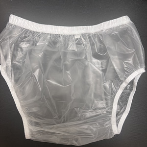 Многоразовые прозрачные подгузники для взрослых брюки с полиэтиленовой пленкой дышащий водонепроницаемый чехол для ухода за недержанием - Product Image 1