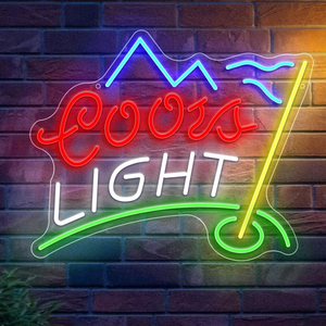 Enseigne décorative murale en néon LED Coors Light 17*11 pouces, acrylique rouge blanc azur, IP65 pour intérieur/extérieur, pour chambre à coucher, <span class=keywords><strong>cave</strong></span> d'homme - Product Image 5