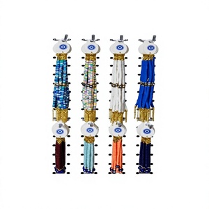 Bracelet en pierres perlées élastiques DAFNI, fait main, cadeau promotionnel avec différents motifs, modèle unisexe 331 - Product Image 1