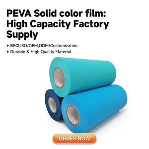 Rotolo di pellicola PEVA personalizzabile all'ingrosso, tinta unita, resistente e stampabile per tende da doccia, tovaglie, impermeabili - Direttamente dalla fabbrica - Product Image 1