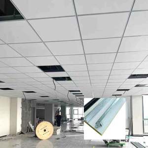 Direct d'usine personnalisé dalles de plafond en fibre de verre panneau acoustique d'absorption acoustique en laine de verre Armstrong ECOPHON même modèle - Product Image 6