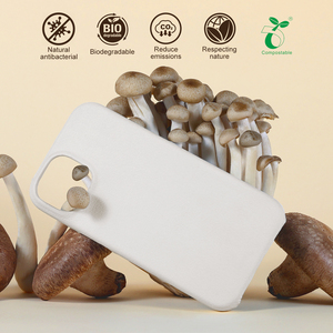 Étui de <span class=keywords><strong>téléphone</strong></span> en cuir de mycélium pour iPhone 17e Air, Housse magnétique écologique à <span class=keywords><strong>base</strong></span> de bio-matières premières pour iPhone 16 15 14 - Product Image 2