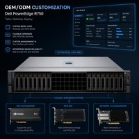 Serveur IA 2U PowerEdge R750 avec processeur Intel Xeon Scalable de 3e génération 3,4 GHz pour la virtualisation cloud et le calcul GPU – En stock
