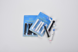 4 têtes de brosse à dents pour le soin des gencives sensibles <span class=keywords><strong>B</strong></span> Recharge de poils en nylon doux pour adultes Soins buccaux doux et doux - Product Image 5