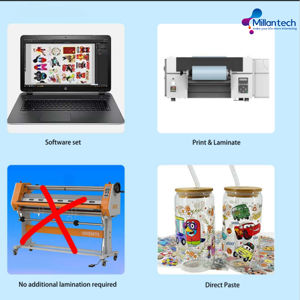 Impresora Profesional <span class=keywords><strong>de</strong></span> Etiquetas UV DTF <span class=keywords><strong>de</strong></span> 1 Cabezal, Impresora UV DTF <span class=keywords><strong>de</strong></span> Alta Velocidad con Película AB - Product Image 4