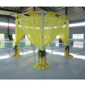 ราวม่านแบบโมดูลาร์ทรงกลมพร้อมผ้าม่านสำหรับตกแต่งฉากหลังงานแต่งงาน - Product Image 2