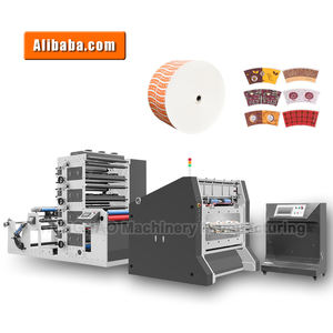 고속 자동 970mm 롤 투 시트 종이컵 박스 볼 팬 다이 커팅 머신 종이컵 기계 1 2 4 컬러 프린터 - Product Image 6