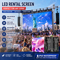Pantalla LED de Alquiler para Exteriores TOPvision P3.91, Impermeable, Duradera, Portátil, Fácil de Montar, para Eventos Escénicos