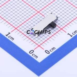 MSK13C02 Slide Switch SMD Switch Single Pole Three Throw Rectangle Pin Header SMD Tab 9.6mm - Product Image 1