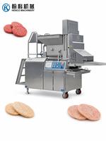 Machine automatique de formage de galettes de viande fraîche haute capacité avec moteur puissant pour restaurants et services de traiteur