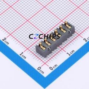 GT-BTP30006-0500B-015A Blade/Spring Contact Battery Connector SMD,P=3mm Connector Spring Contact Type 3mm 6P Horizontal Mount - Product Image 1