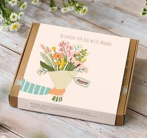 ชุดปลูกต้นไม้ในกล่องของขวัญ Blossombs Samenbomben สไตล์คันทรี่ สำหรับคุณแม่ ทำจากเส้นใยพืช - Product Image 2