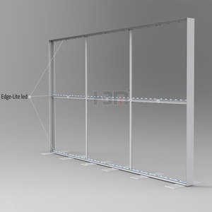Cadre en aluminium <span class=keywords><strong>immobilier</strong></span> double face publicité caissons lumineux support cadre de profil - Product Image 2
