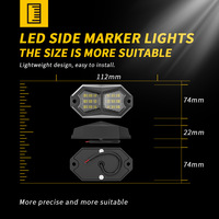 Luces LED para la Parte Inferior de Automóviles, Vehículos Todoterreno, 6 Colores Vibrantes, Iluminación Ambiental, Luces de Reequipamiento