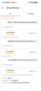 מיסב כדורי חד-שורי עמוק 6202 37 8 2Rs בגודל 15x37 8x11 מ\\\"מ, קוטר חיצוני לא סטנדרטי, למכונות וציוד תעשייתי - Product Image 3