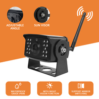 Système de sécurité sans fil 4 caméras grand angle 12V 24V de haute qualité avec moniteur pour bus, camions lourds et fourgonnettes - Vente en gros