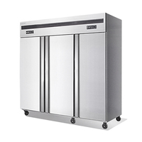 Enfriador de Exhibición de 1.2 Metros con Doble Temperatura, Acero Inoxidable, Compresor Directo, Enfriamiento por Aire, Pantalla Digital Mecánica, Eficiente Energéticamente