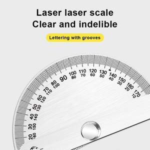 Paslanmaz çelik 180 derece döner ölçüm cetveli parmak gonyometresi <span class=keywords><strong>Metal</strong></span> iletki cetvel açı bulucu gonyometresi - Product Image 5