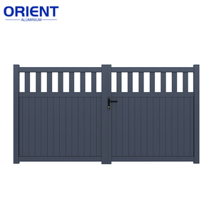 Cadre de <span class=keywords><strong>portail</strong></span> <span class=keywords><strong>en</strong></span> aluminium métallique directement de l'usine avec lattes <span class=keywords><strong>en</strong></span> aluminium ou lattes composites, kits de <span class=keywords><strong>portail</strong></span> battant <span class=keywords><strong>en</strong></span> aluminium pour allée - Product Image 1